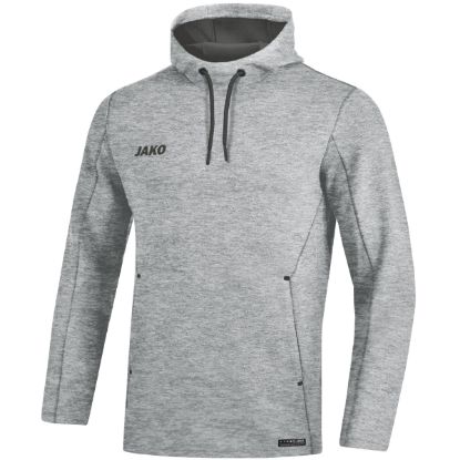 Afbeeldingen van Sweater met kap Premium Basics lichtgrijs gemeleerd
